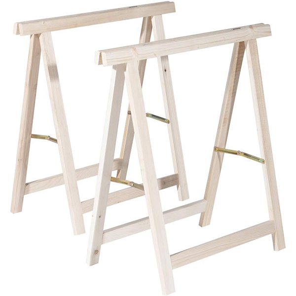 Coppia cavalletti pieghevoli 75x75cm