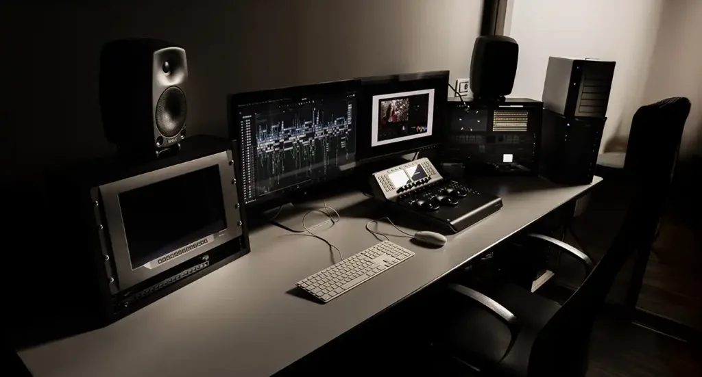 Postazione professionale di post produzione audio video